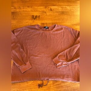 Forever 21+ Cropped Sweatshirt with Drawstring